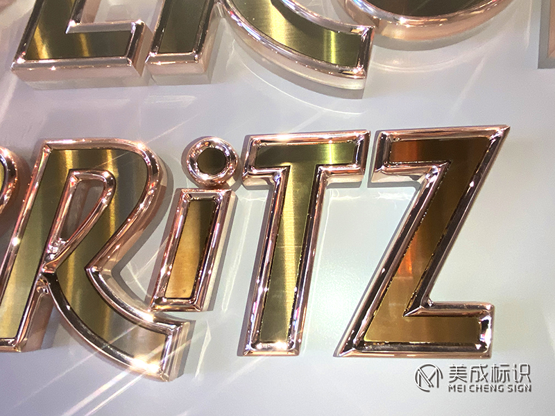 Electroplated Acrylic Word